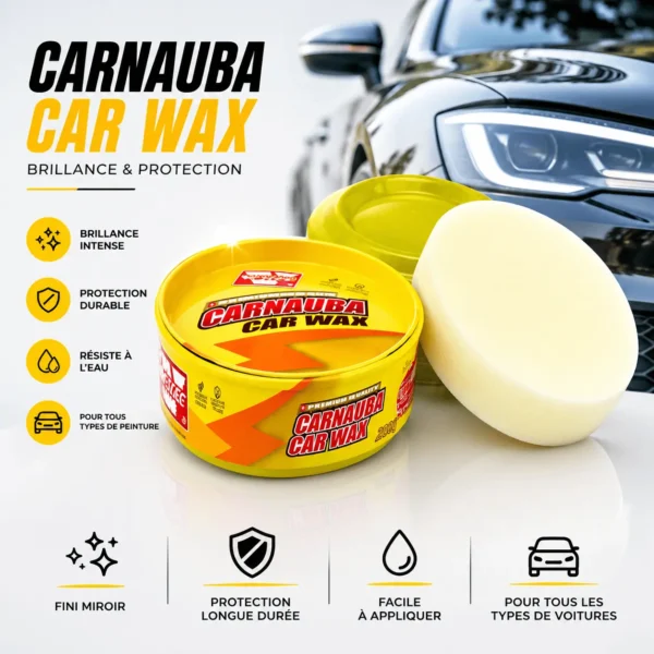 Cire Carnauba Premium pour Voiture