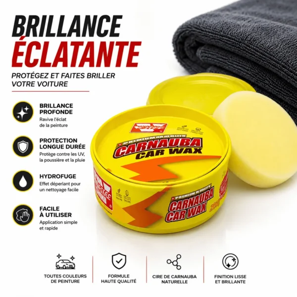 Cire Carnauba Premium pour Voiture