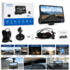Dashcam Voiture Triple Objectif 1080P HD avec G-Sensor - DVR